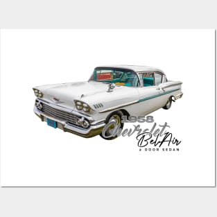 1958 Chevrolet Bel Air 2 Door Sedan Posters and Art